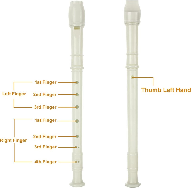 LOLYSIC 16 Pack 8 Hole Recorder Flute, Plastic Recorders Musical Instruments with Cleaning Rod, Beginner Recorders Soprano Recorder for Music - Image 3